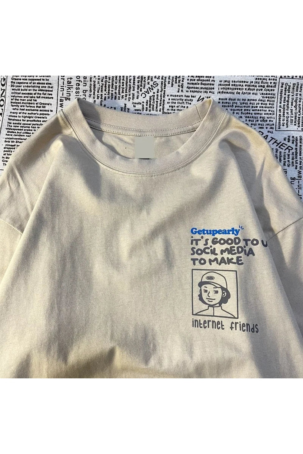 Y2k Aesthetic Letter Print T-shirt