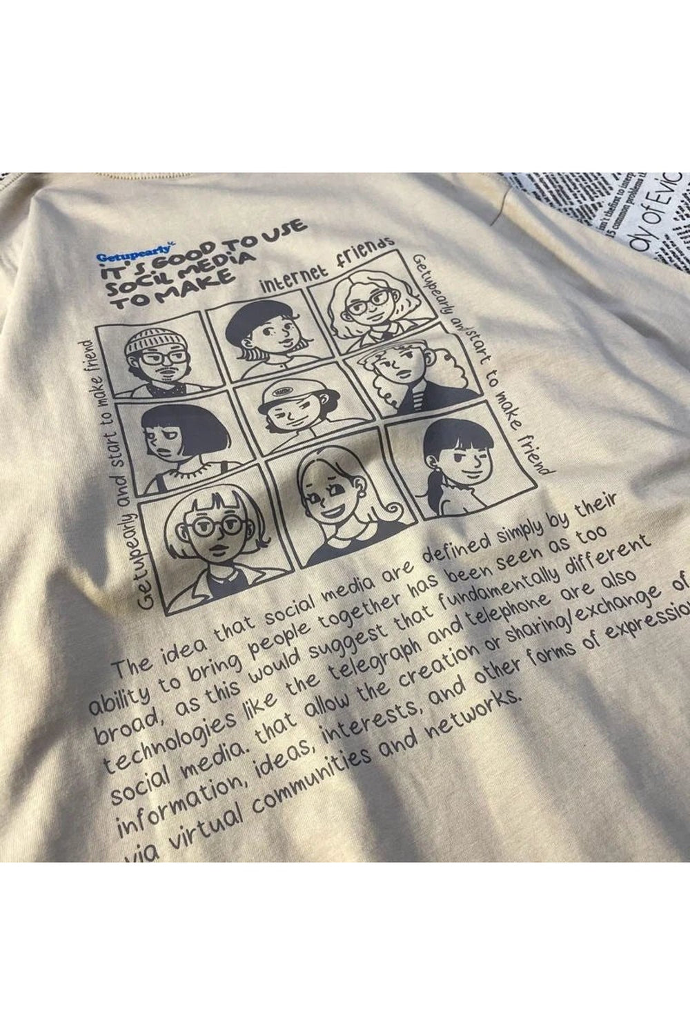 Y2k Aesthetic Letter Print T-shirt