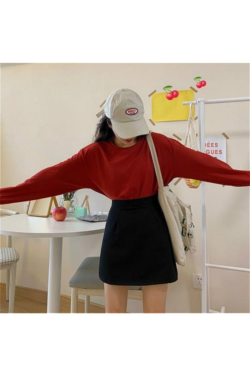 Y2k Aesthetic Mini Solid Skirt