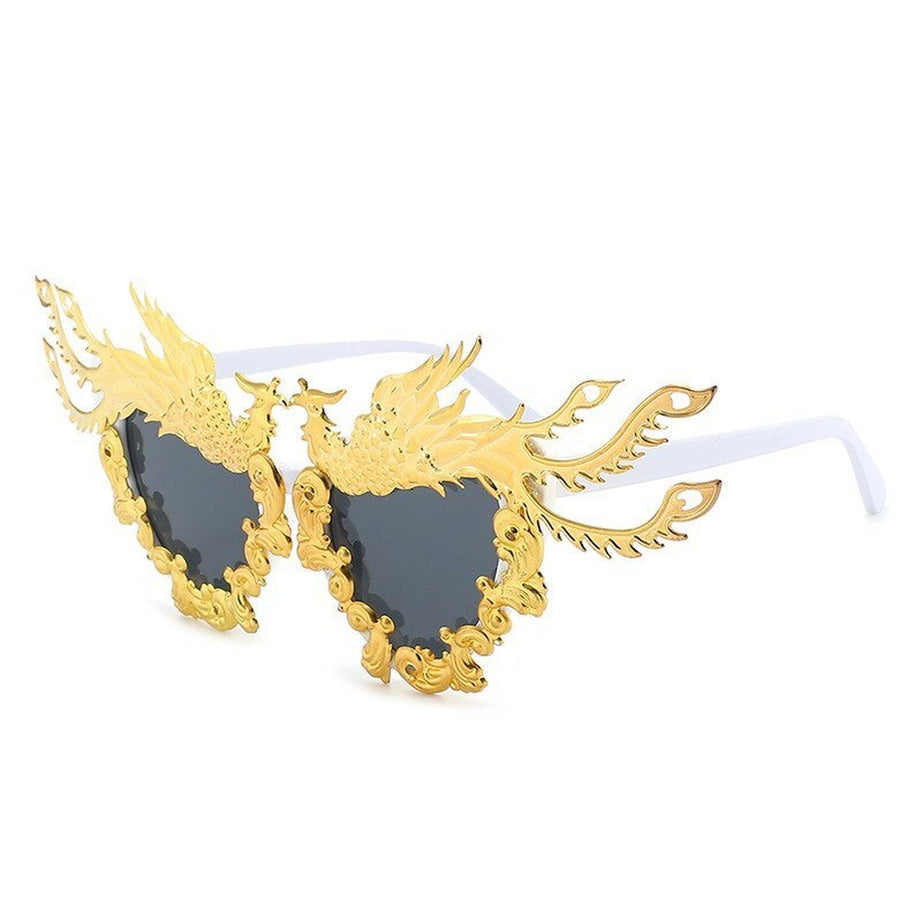 Y2k Aesthetic Party Dragon And Phoenix Sunglasses