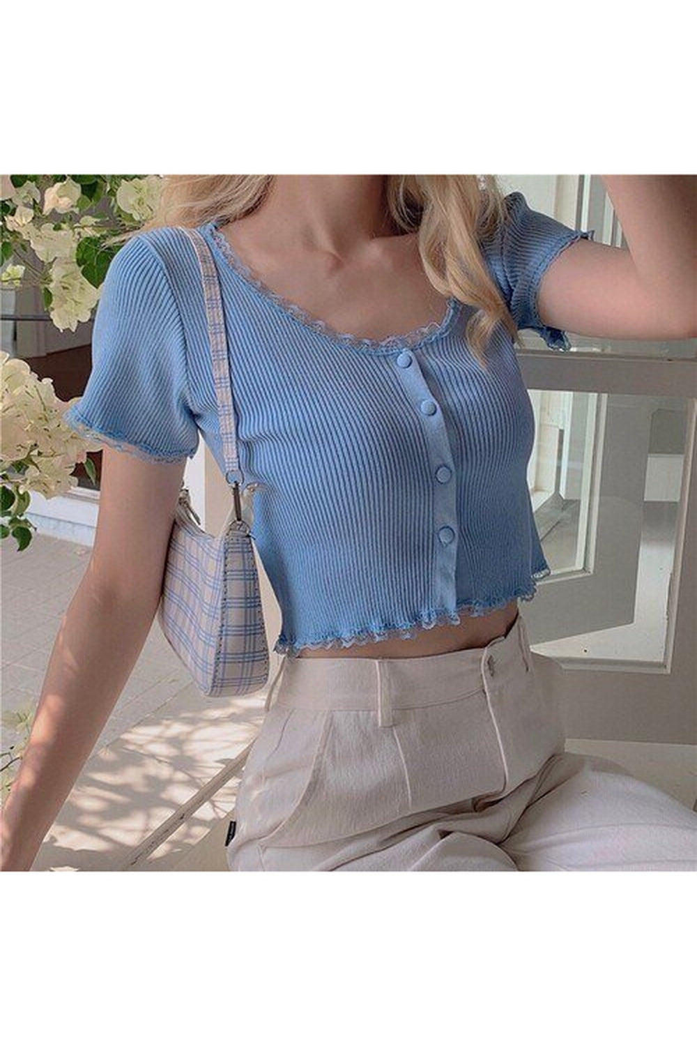 Y2k Aesthetic Pastel Crop Top