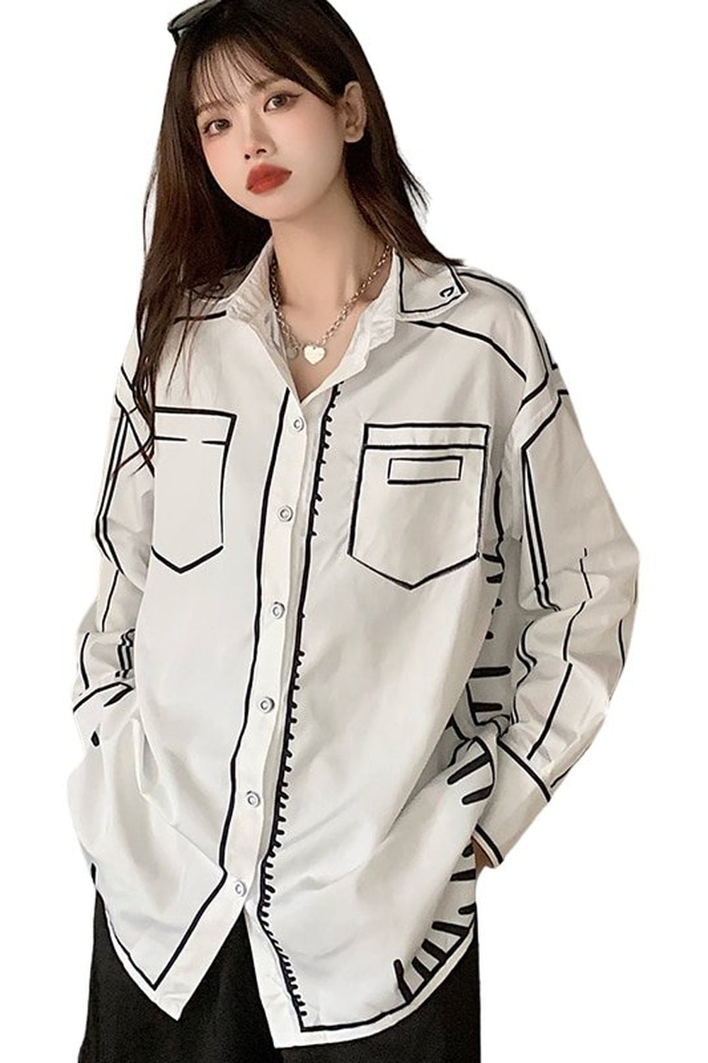 Y2k Aesthetic Print Shirt