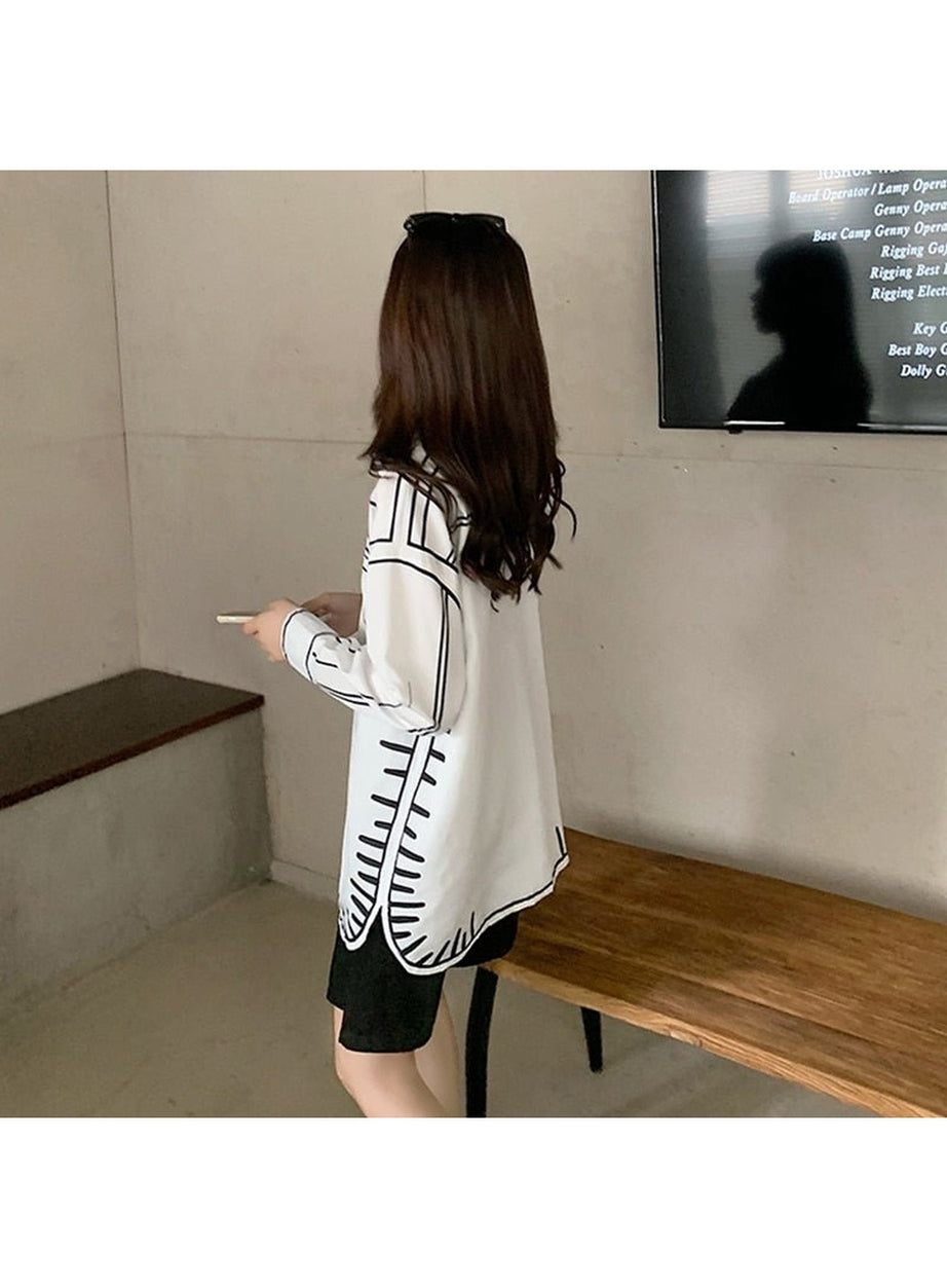 Y2k Aesthetic Print Shirt