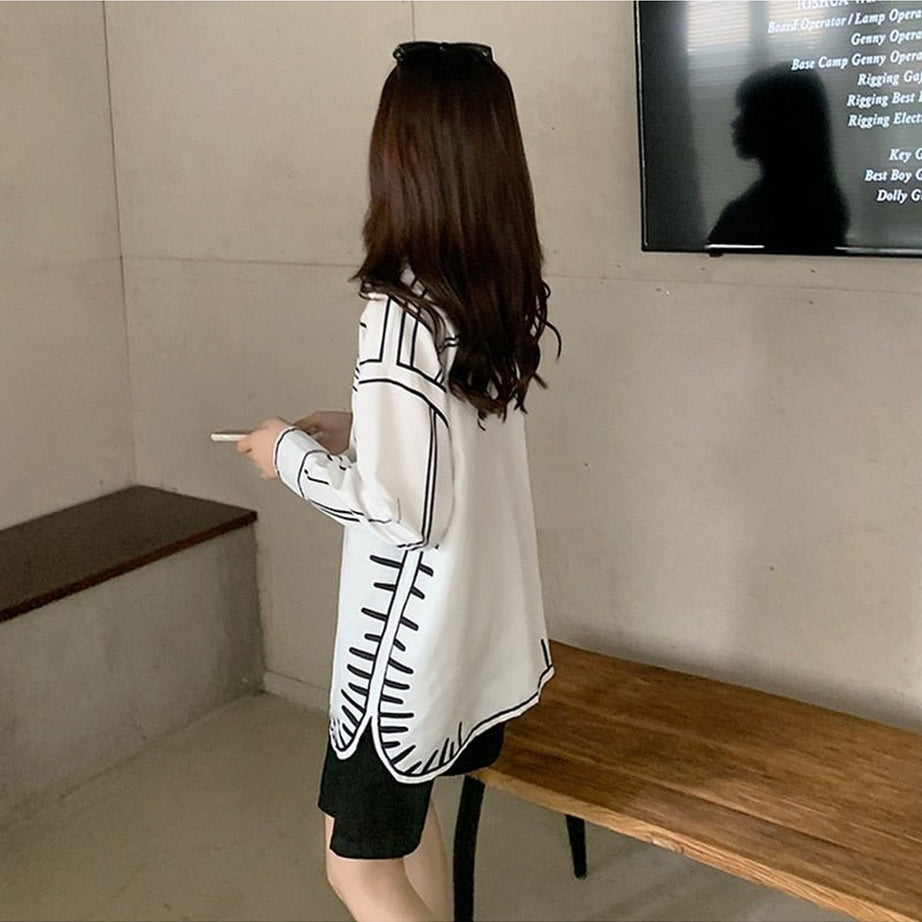 Y2k Aesthetic Print Shirt