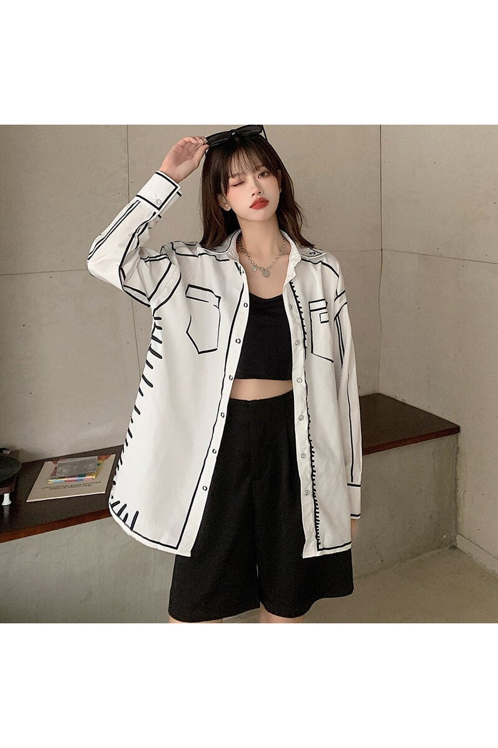 Y2k Aesthetic Print Shirt