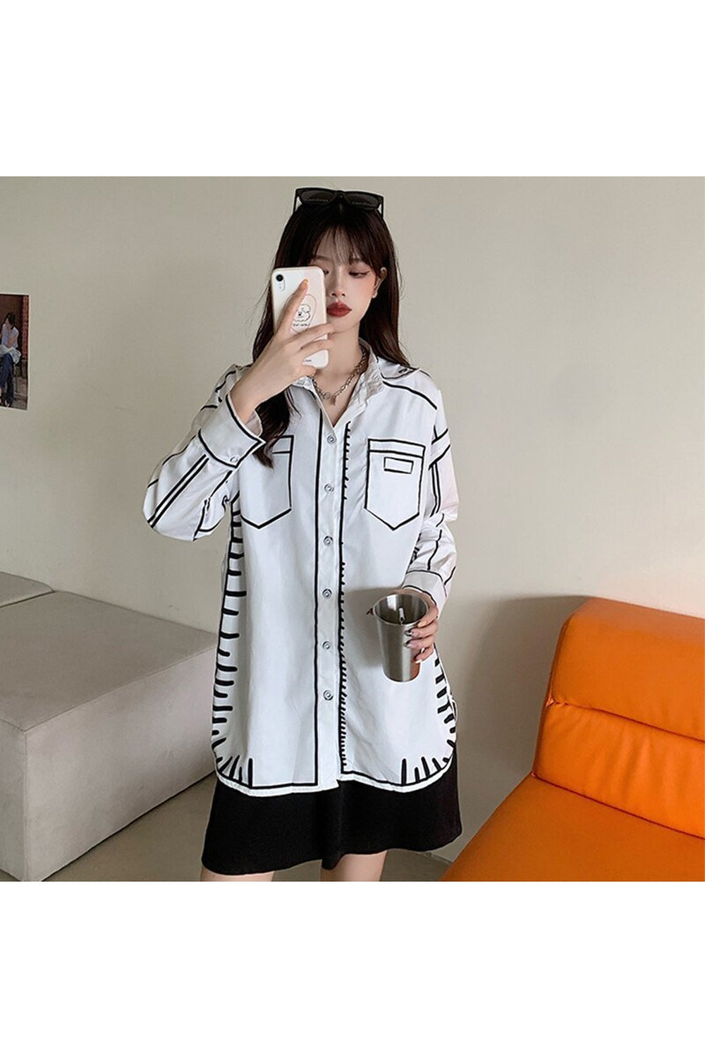 Y2k Aesthetic Print Shirt