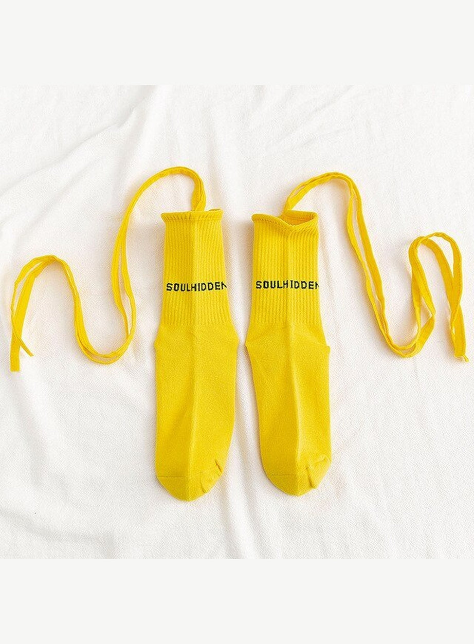Y2k Aesthetic socks with drawstrings