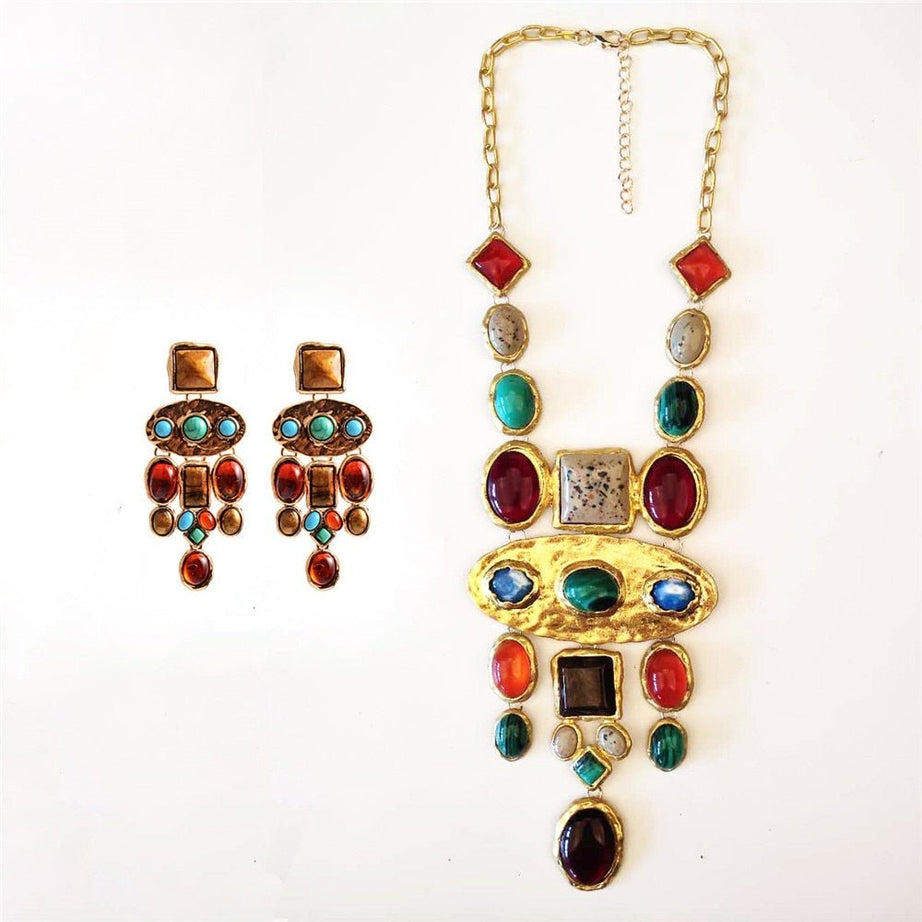 Y2k Aesthetic Stones Necklace