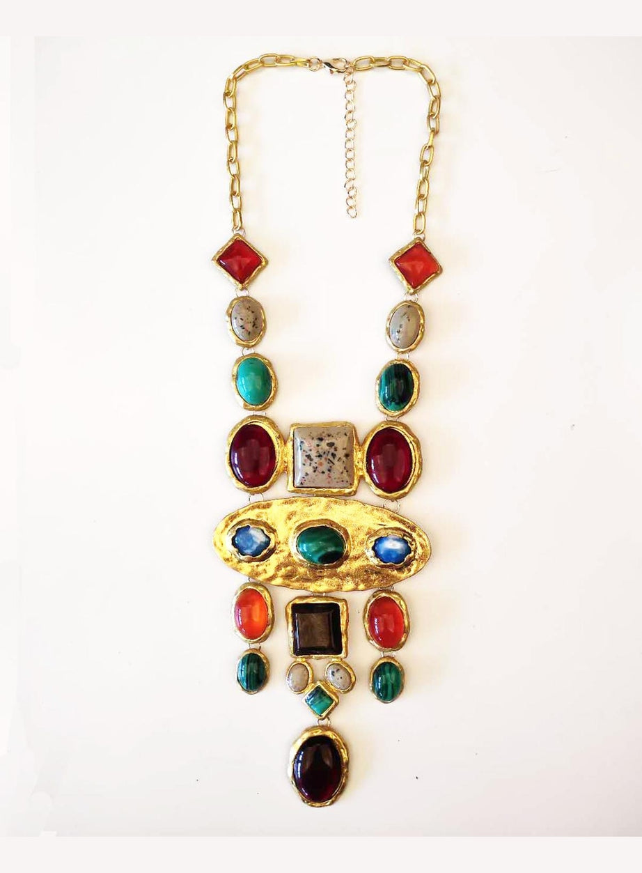 Y2k Aesthetic Stones Necklace