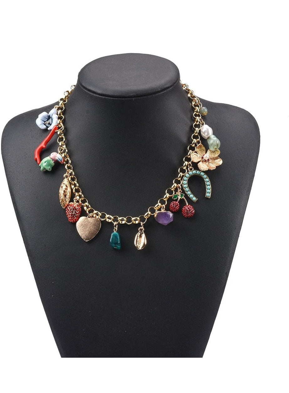 Y2k Aesthetic Stones Necklace