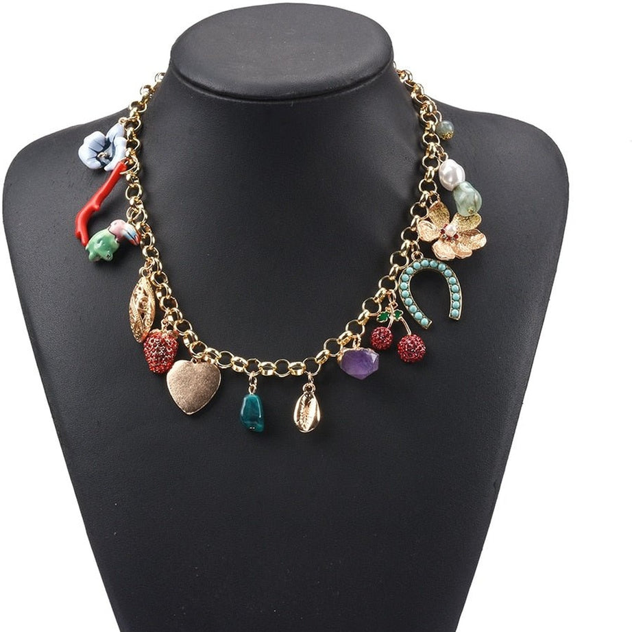 Y2k Aesthetic Stones Necklace