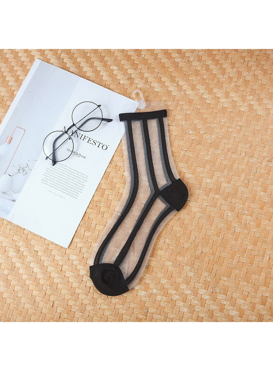 Y2k Aesthetic Ultra-thin Transparent Mesh Socks