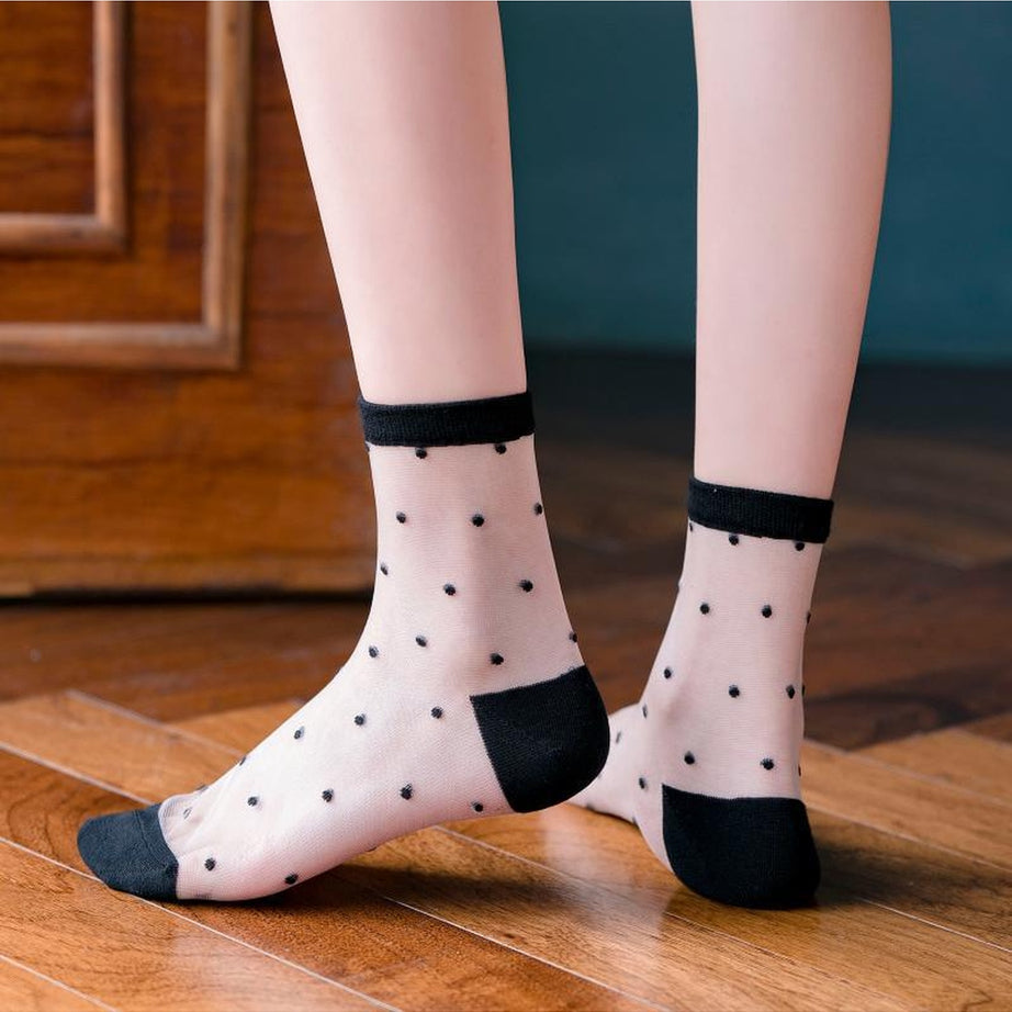 Y2k Aesthetic Ultra-thin Transparent Mesh Socks