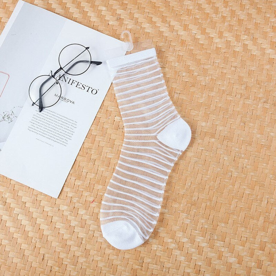 Y2k Aesthetic Ultra-thin Transparent Mesh Socks