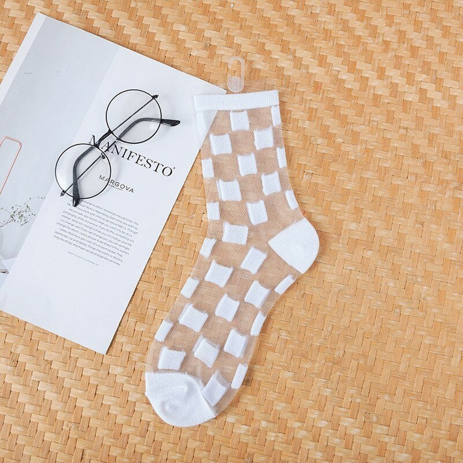 Y2k Aesthetic Ultra-thin Transparent Mesh Socks