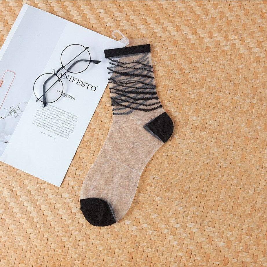 Y2k Aesthetic Ultra-thin Transparent Mesh Socks