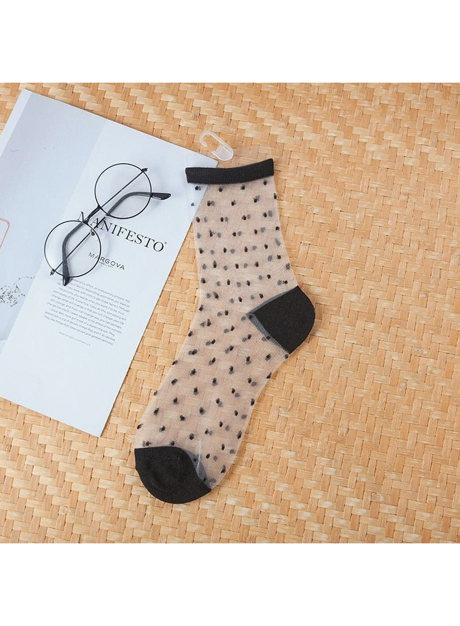 Y2k Aesthetic Ultra-thin Transparent Mesh Socks