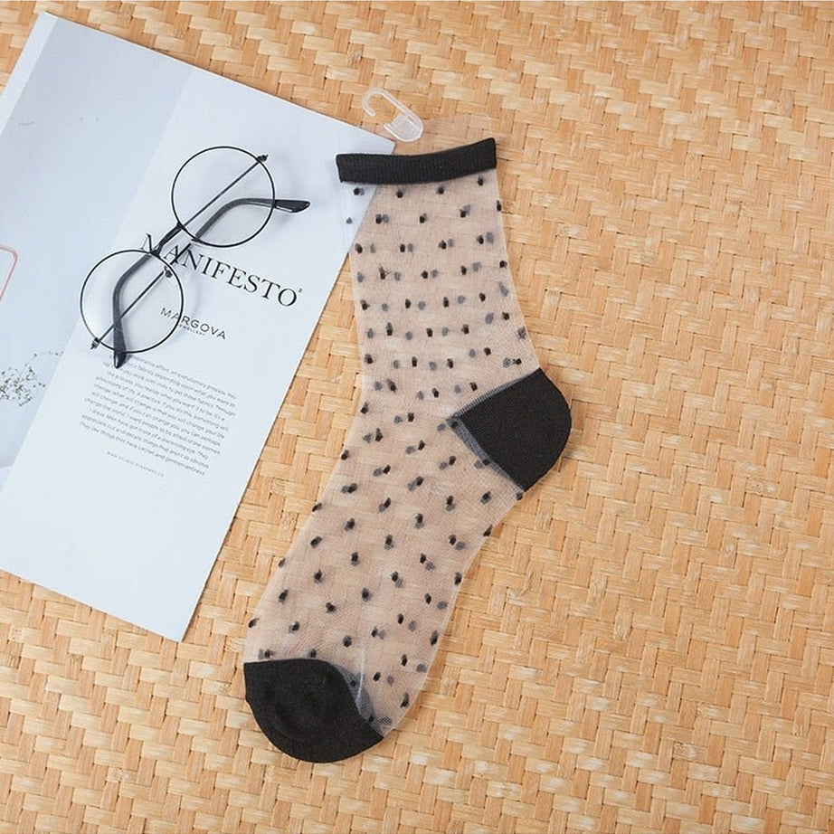 Y2k Aesthetic Ultra-thin Transparent Mesh Socks