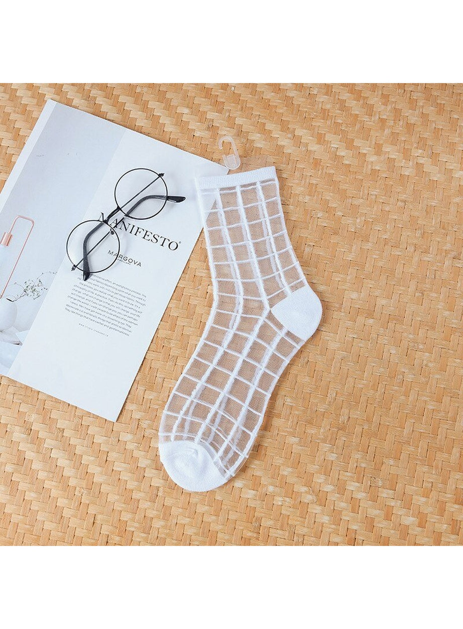 Y2k Aesthetic Ultra-thin Transparent Mesh Socks