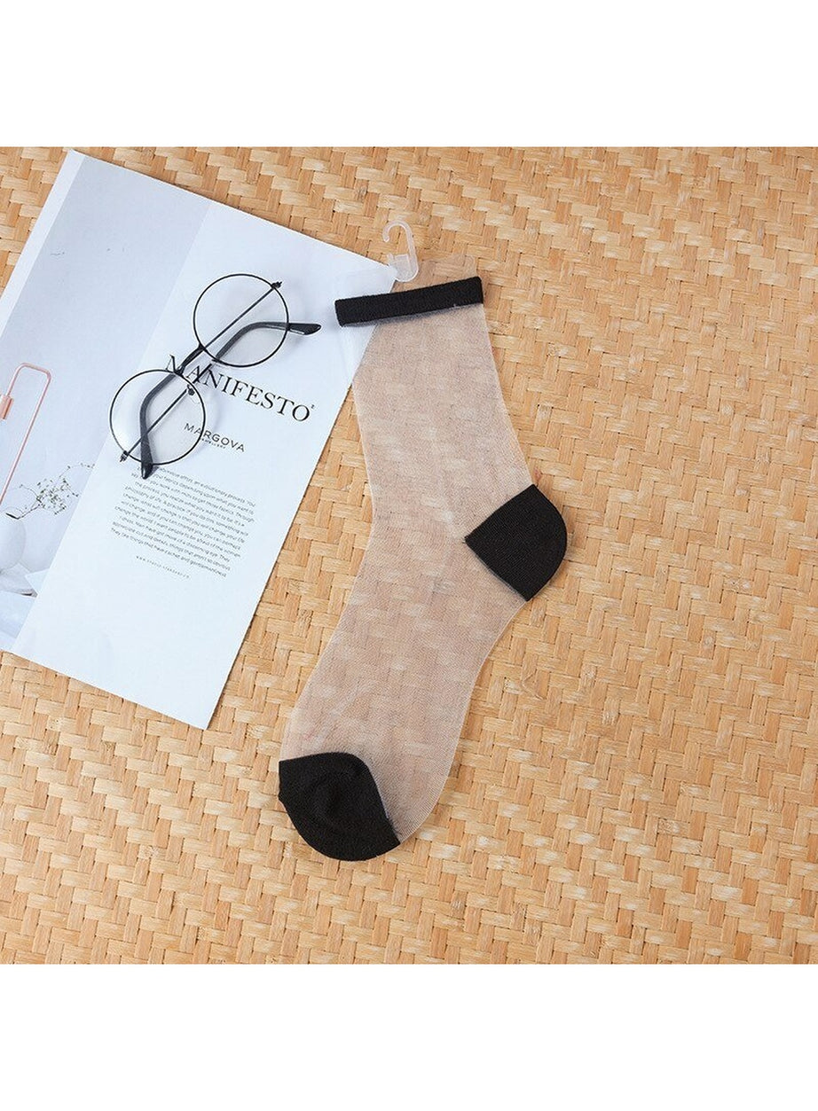 Y2k Aesthetic Ultra-thin Transparent Mesh Socks