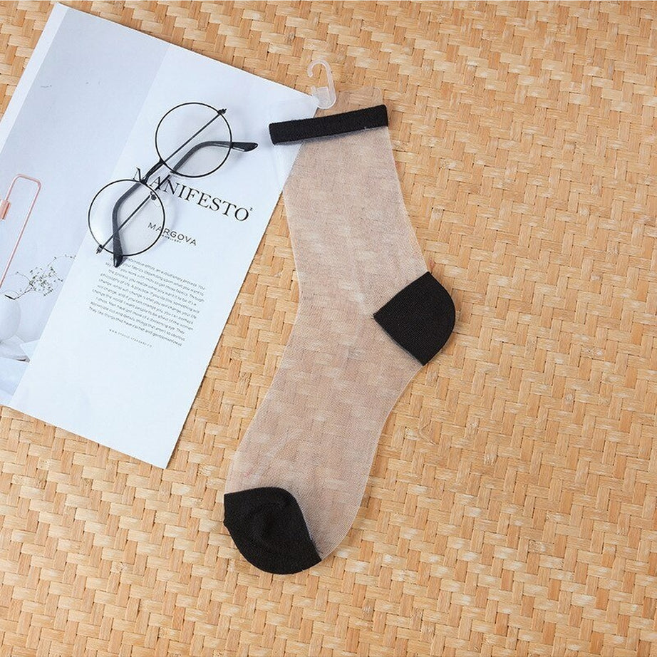 Y2k Aesthetic Ultra-thin Transparent Mesh Socks