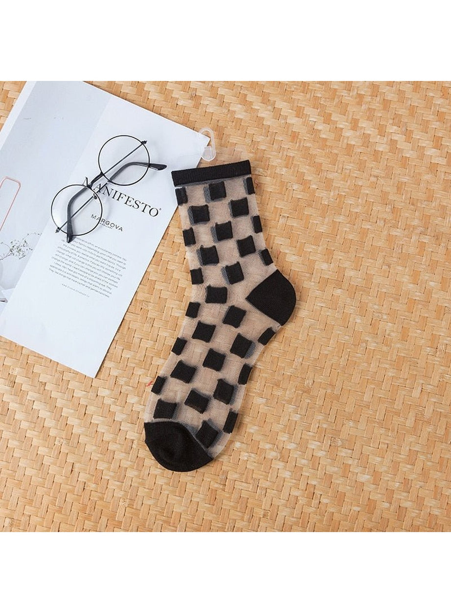 Y2k Aesthetic Ultra-thin Transparent Mesh Socks