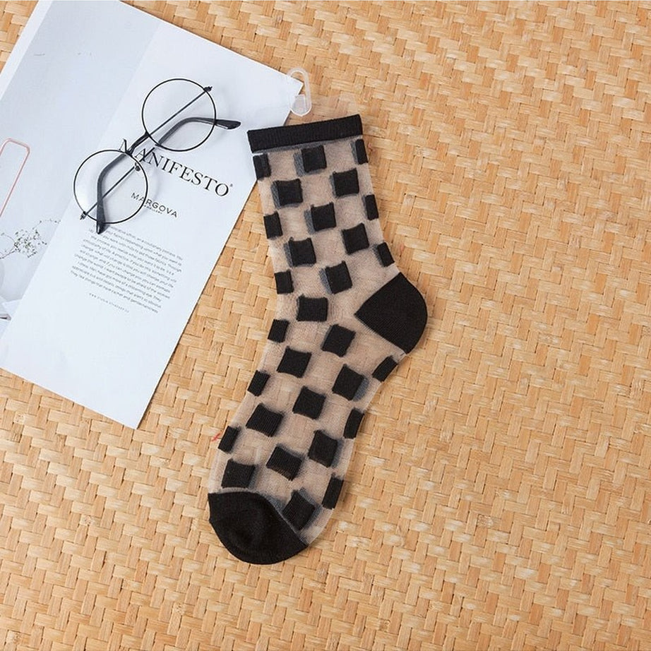 Y2k Aesthetic Ultra-thin Transparent Mesh Socks