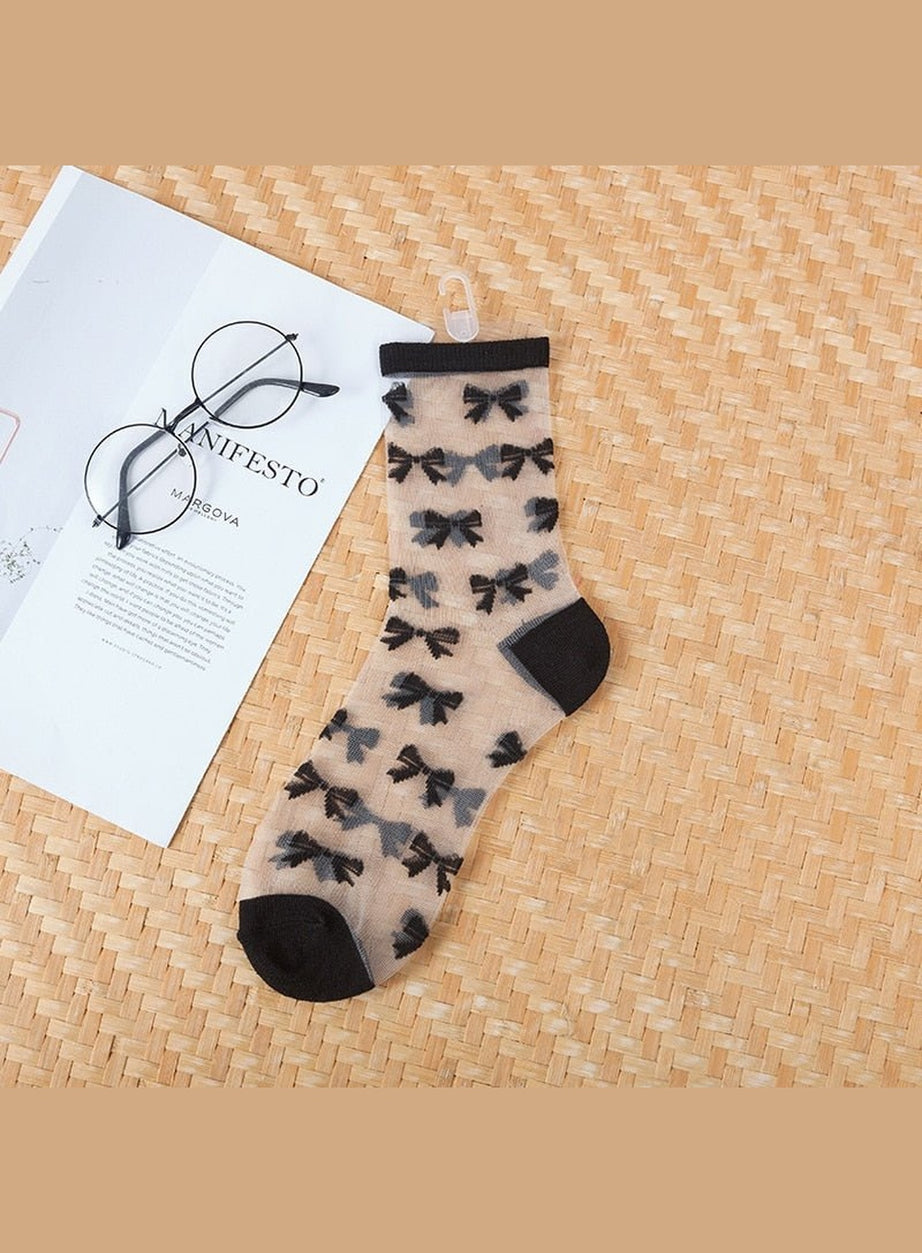 Y2k Aesthetic Ultra-thin Transparent Mesh Socks
