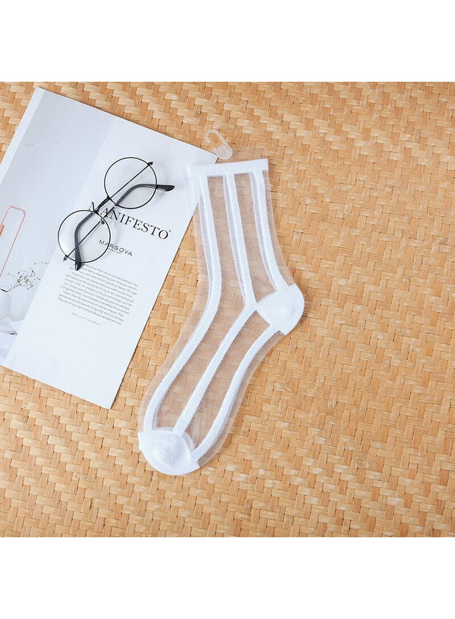 Y2k Aesthetic Ultra-thin Transparent Mesh Socks