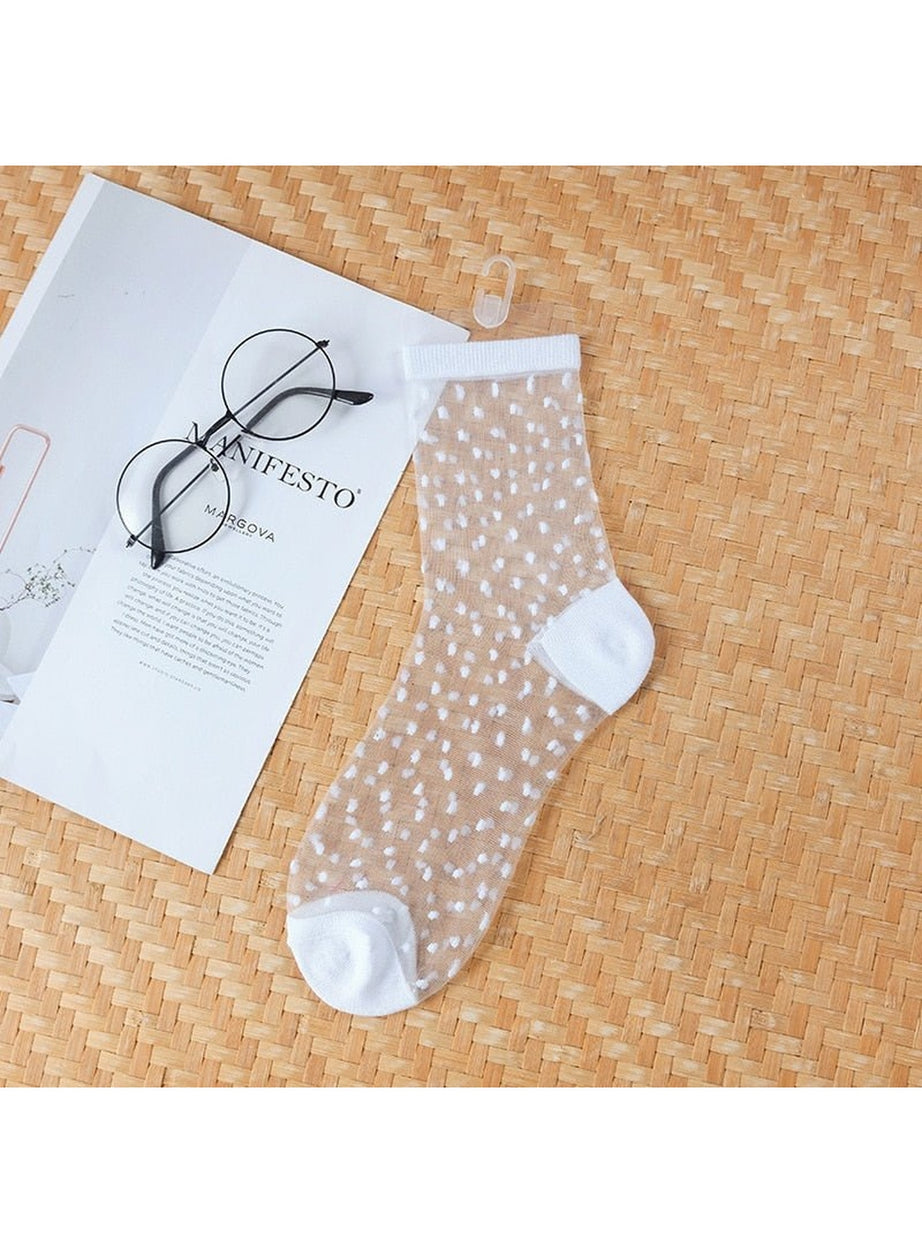 Y2k Aesthetic Ultra-thin Transparent Mesh Socks