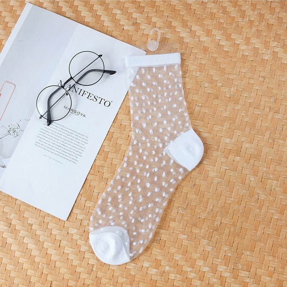 Y2k Aesthetic Ultra-thin Transparent Mesh Socks