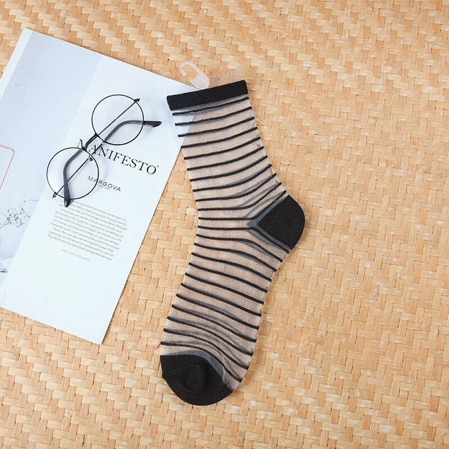 Y2k Aesthetic Ultra-thin Transparent Mesh Socks