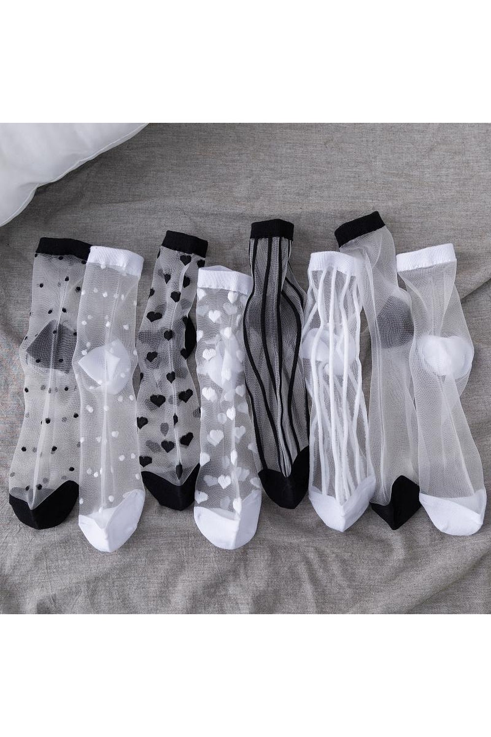 Y2k Aesthetic Ultra-thin Transparent Mesh Socks