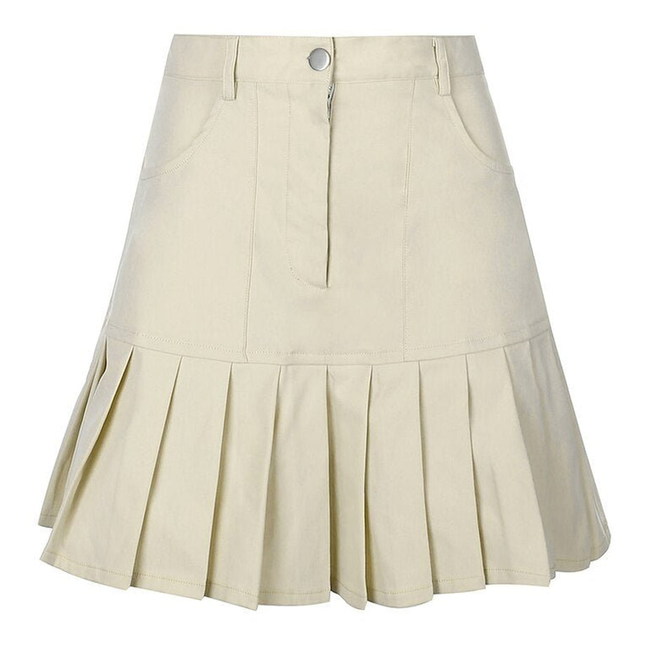 Y2k Aesthetic Pleated Skirt