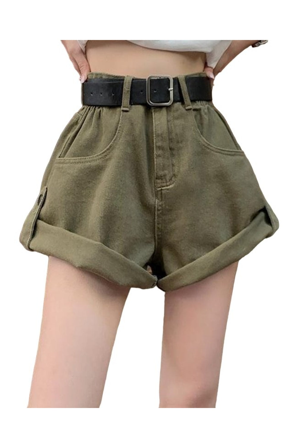 Y2k All-match High Waist Denim Shorts