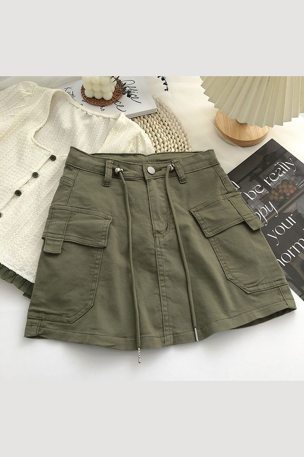 Y2k All-match High Waist Denim Skirt