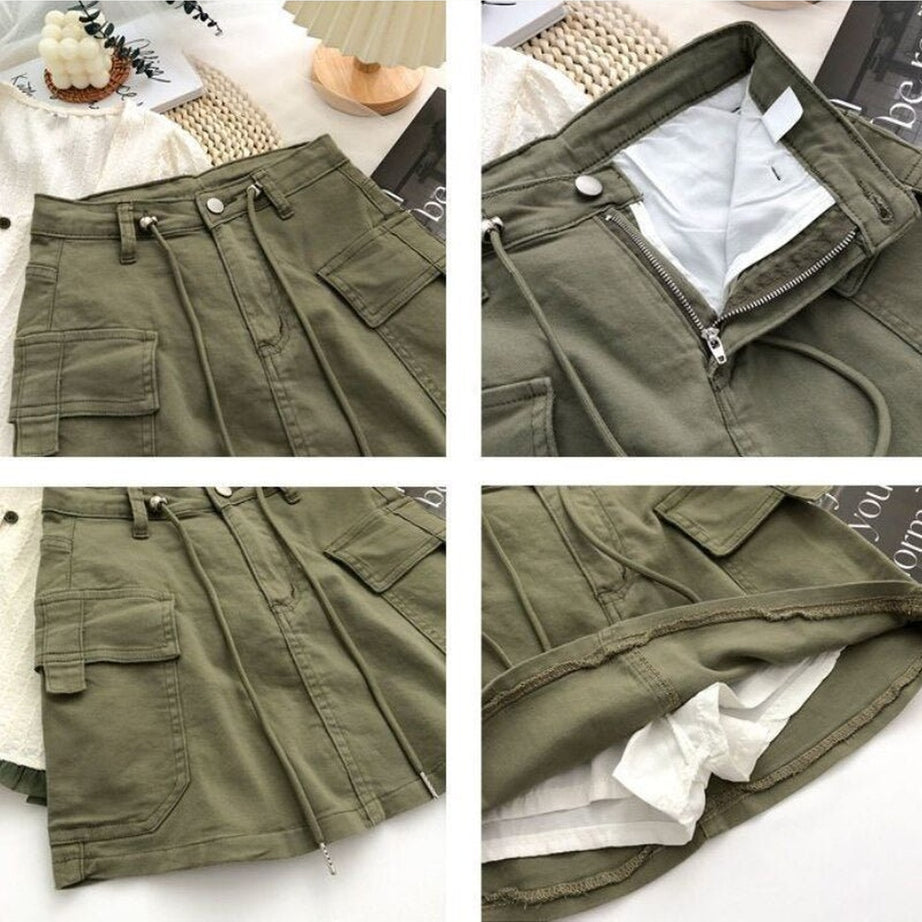 Y2k All-match High Waist Denim Skirt