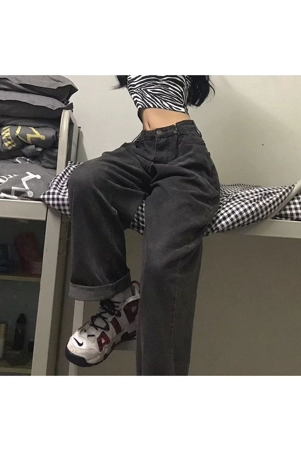 Y2k Alt Adjustable High Waist Vintage Jeans