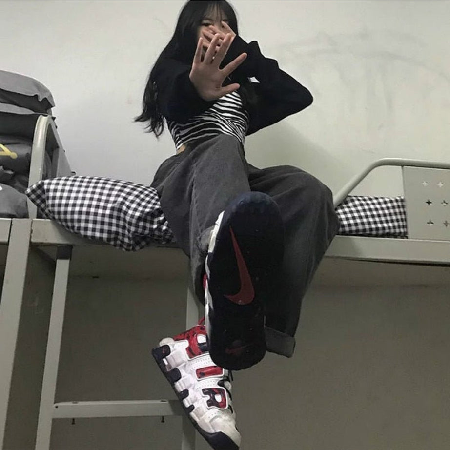 Y2k Alt Adjustable High Waist Vintage Jeans