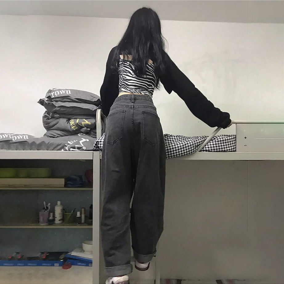 Y2k Alt Adjustable High Waist Vintage Jeans