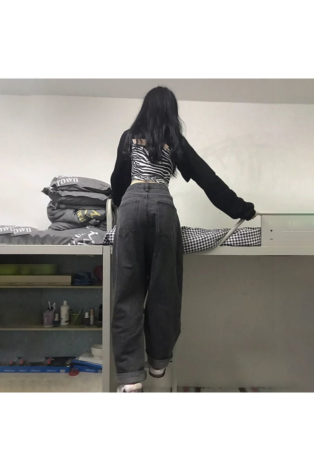 Y2k Alt Adjustable High Waist Vintage Jeans