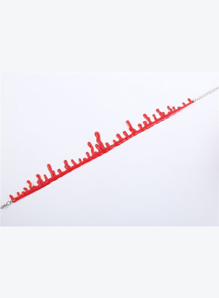 Y2k Alt Blood Necklace