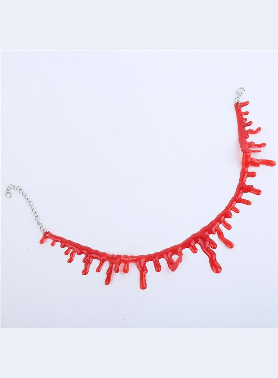 Y2k Alt Blood Necklace