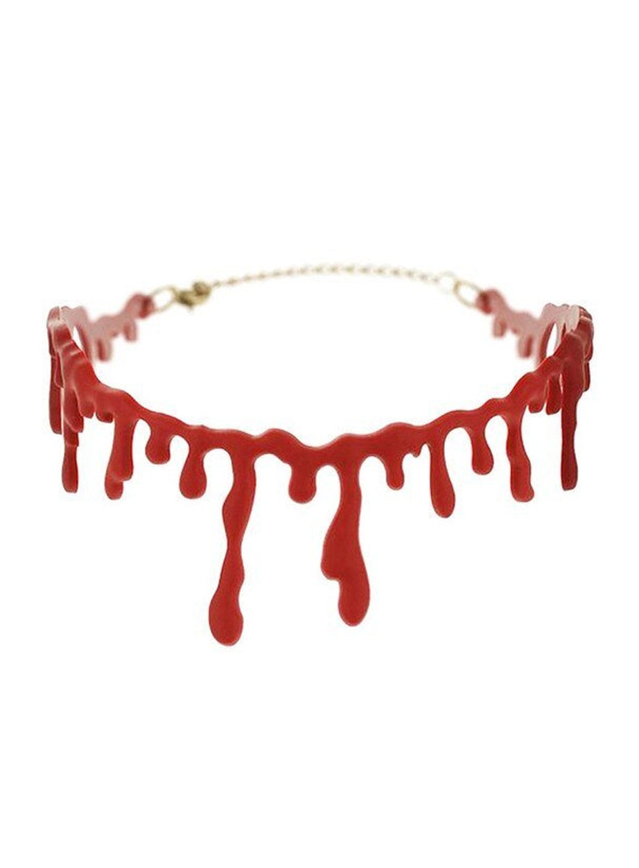 Y2k Alt Blood Necklace
