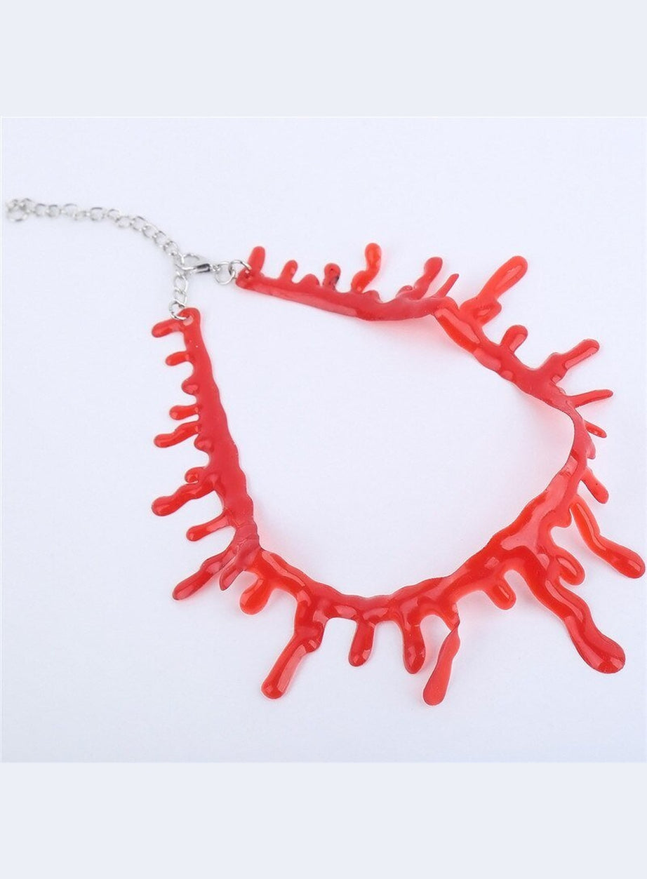Y2k Alt Blood Necklace