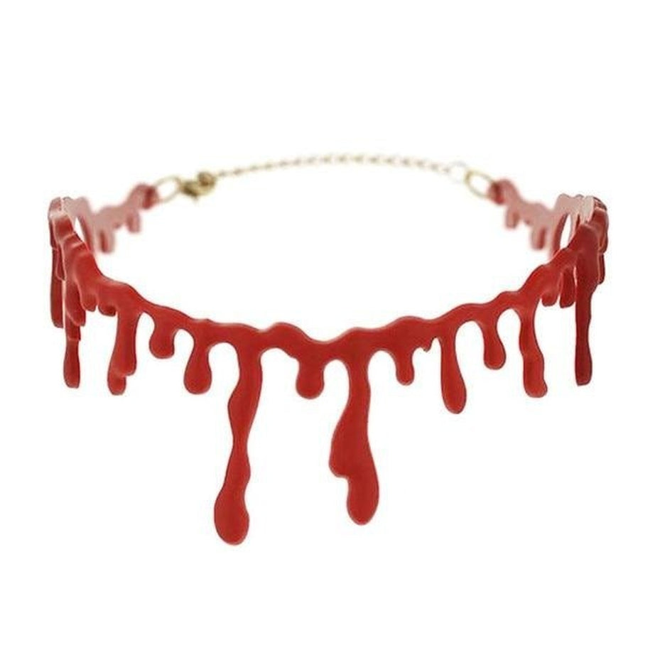 Y2k Alt Blood Necklace