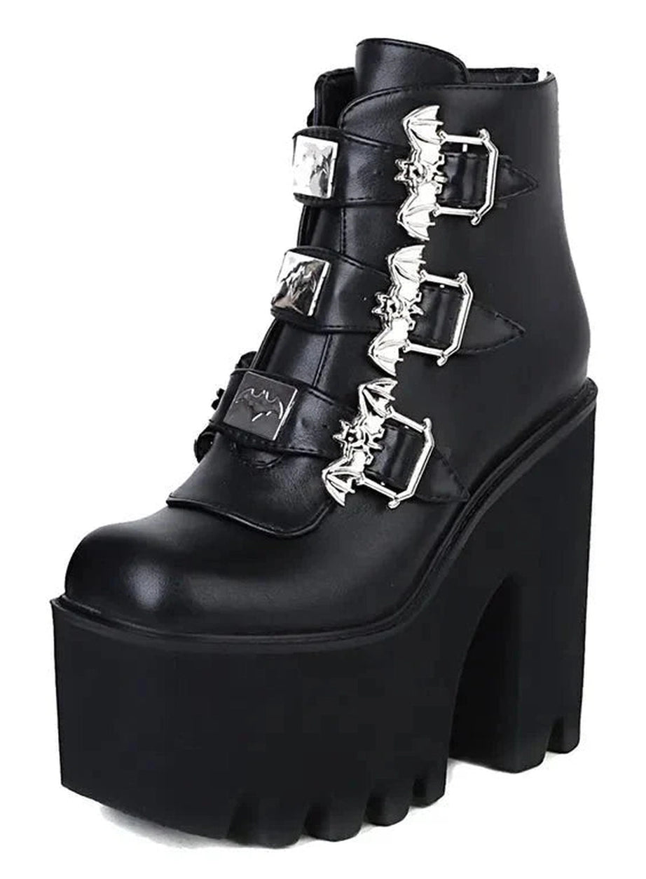 Y2k Alt Cobweb Vampire Cosplay Boots