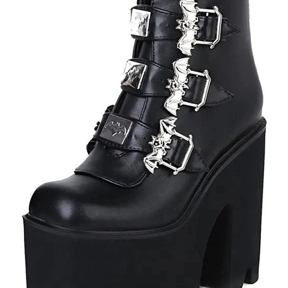 Y2k Alt Cobweb Vampire Cosplay Boots