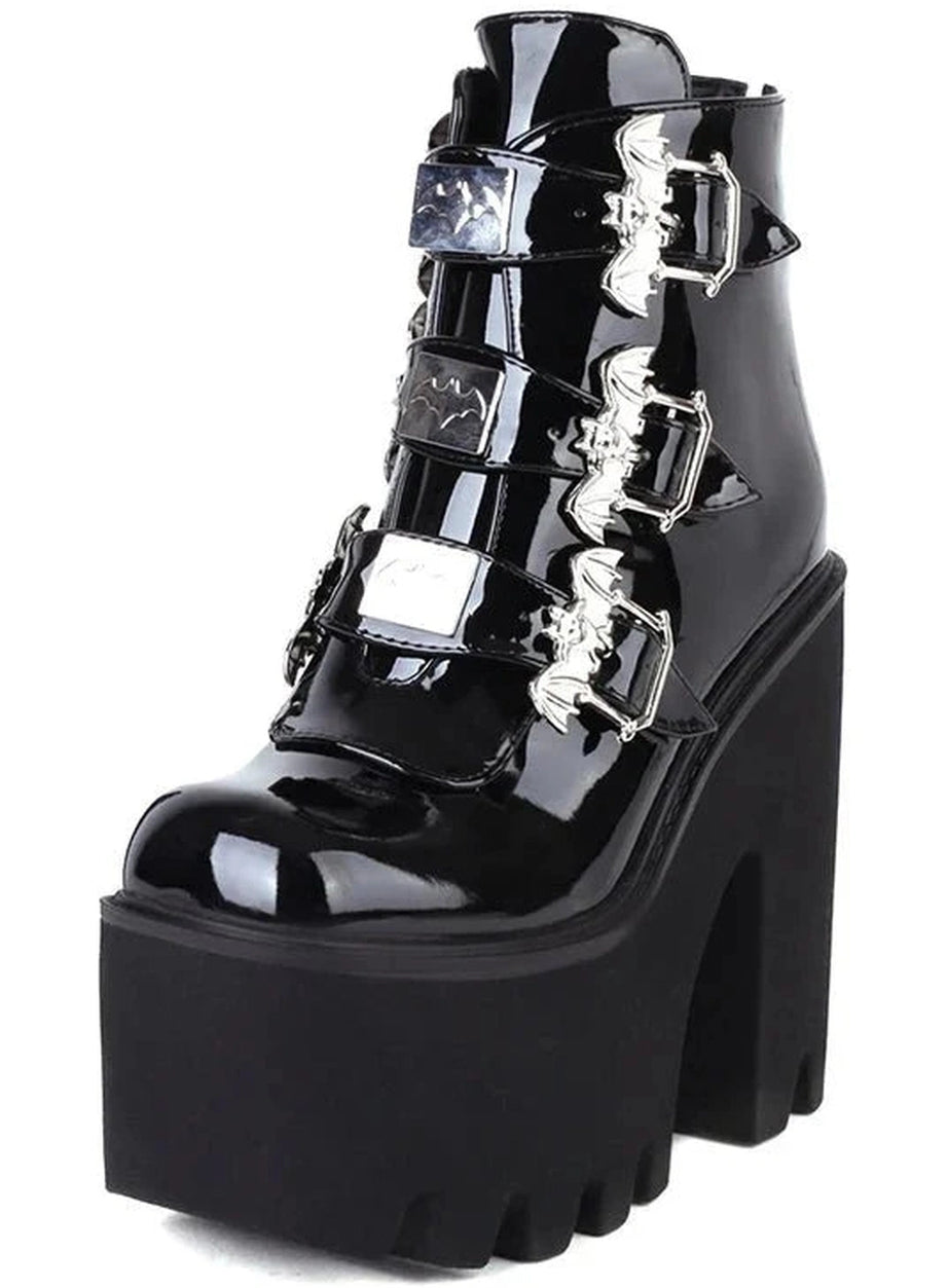 Y2k Alt Cobweb Vampire Cosplay Boots