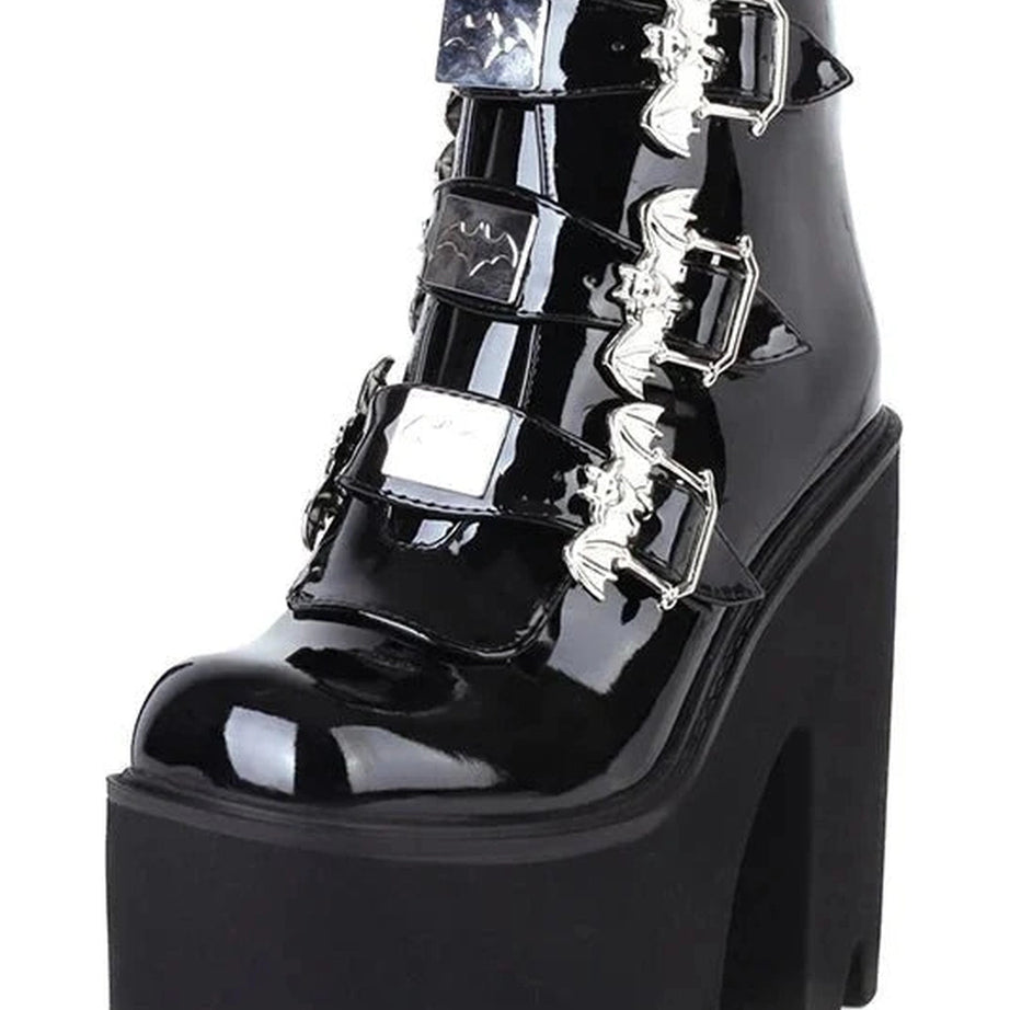 Y2k Alt Cobweb Vampire Cosplay Boots